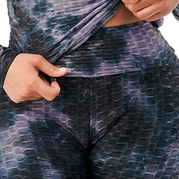 NWT Activewear Women's Stretchy Tie Dye 2PC Workout Set, Tracksuits, Gym S/M/L - Picture 5 of 7